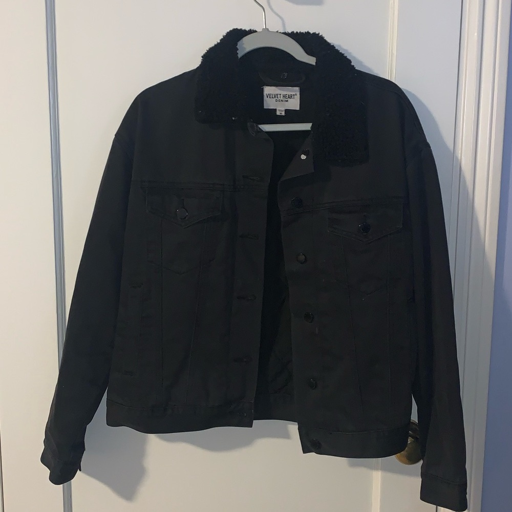 Black jean jacket
